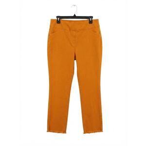 NEW TRU LUXE women's pull on jeans in tangerine